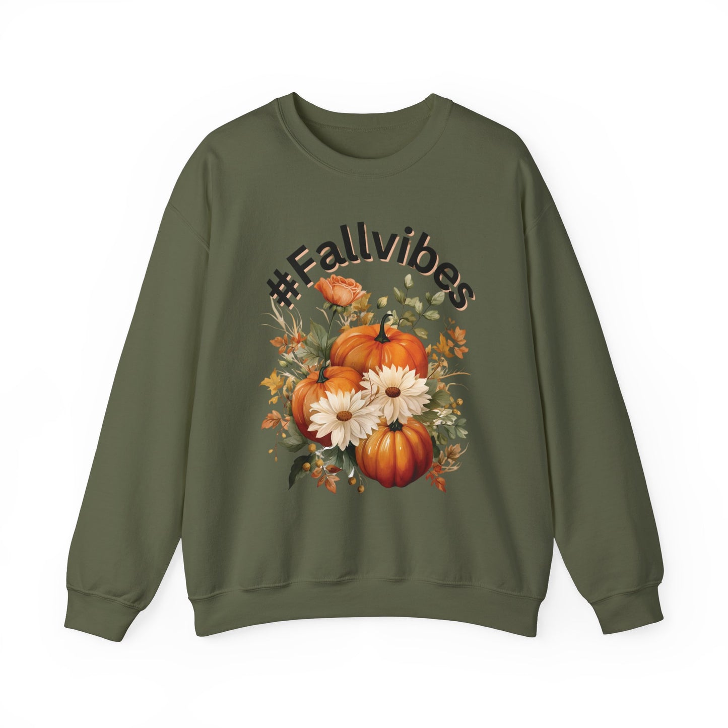 #FallVibes Crewneck Sweatshirt