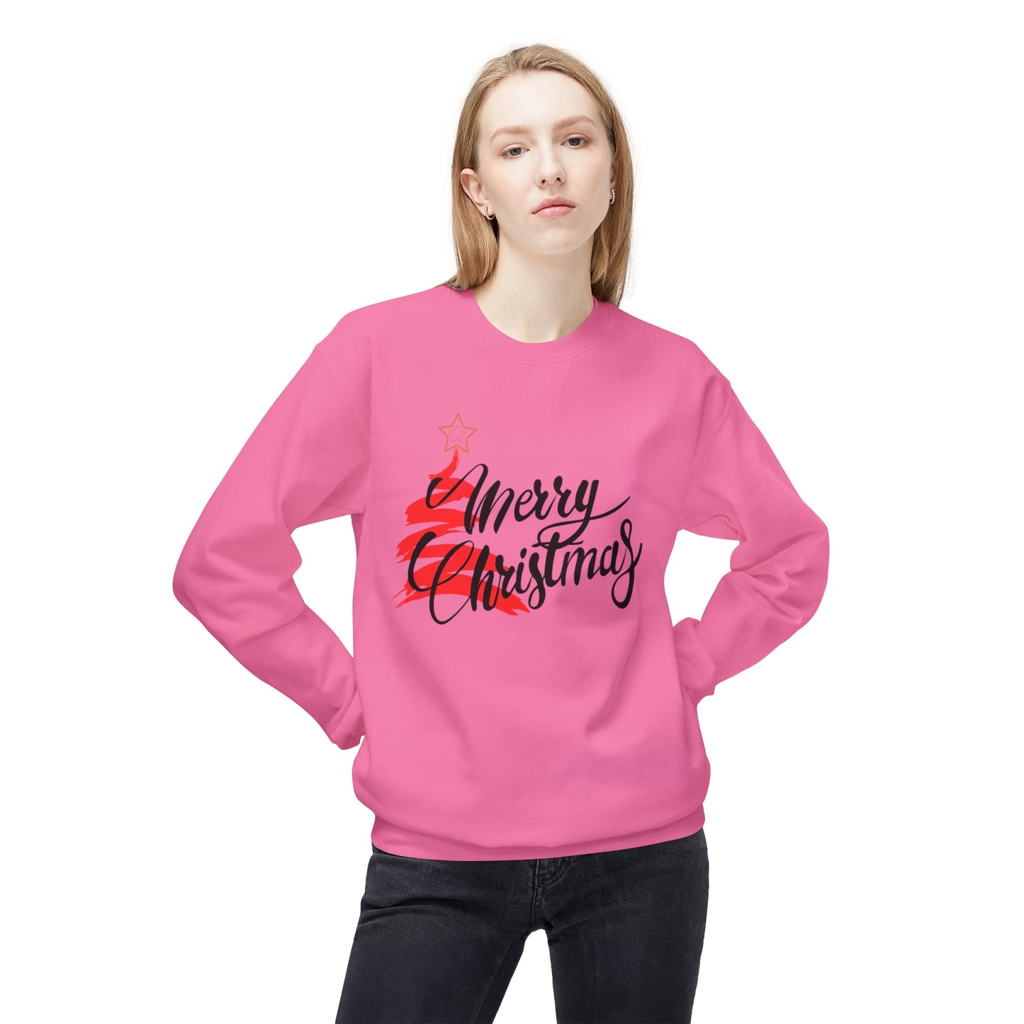 Merry Christmas Long Sleeve SweatShirt (Unisex)