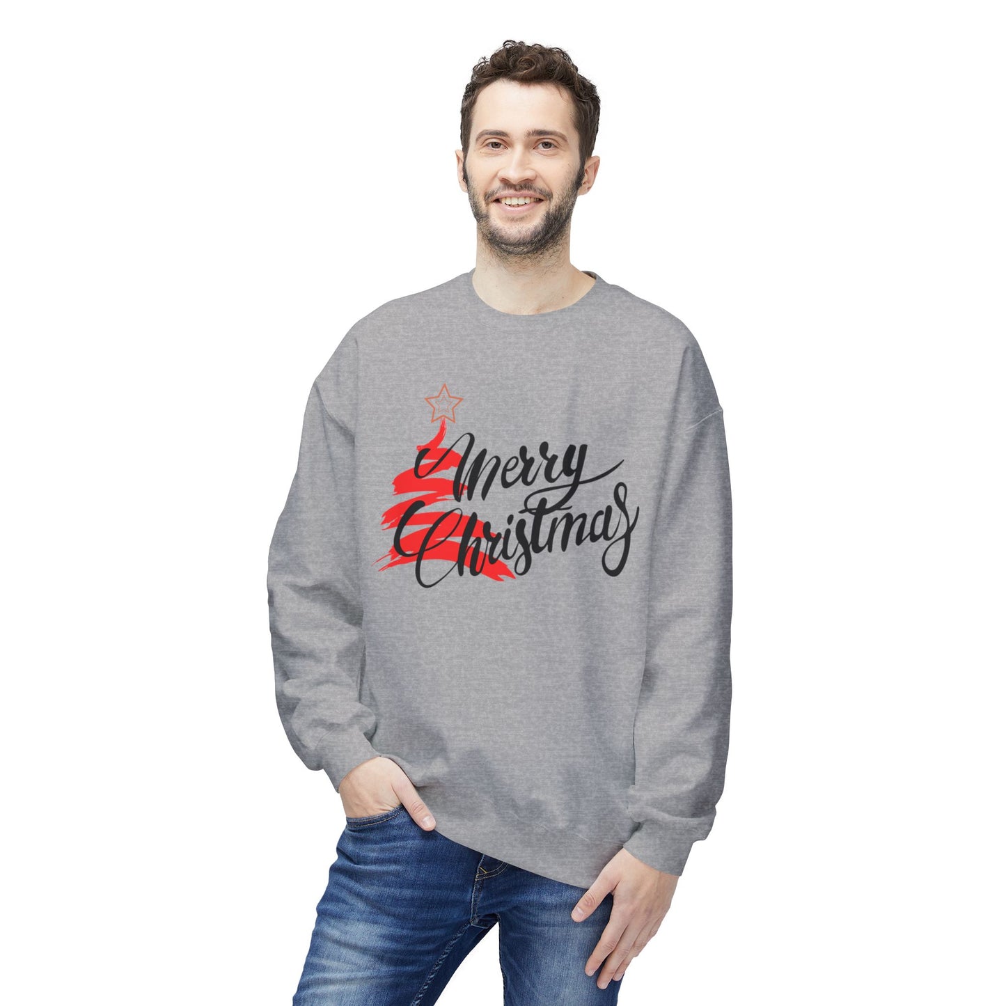 Merry Christmas Long Sleeve SweatShirt (Unisex)