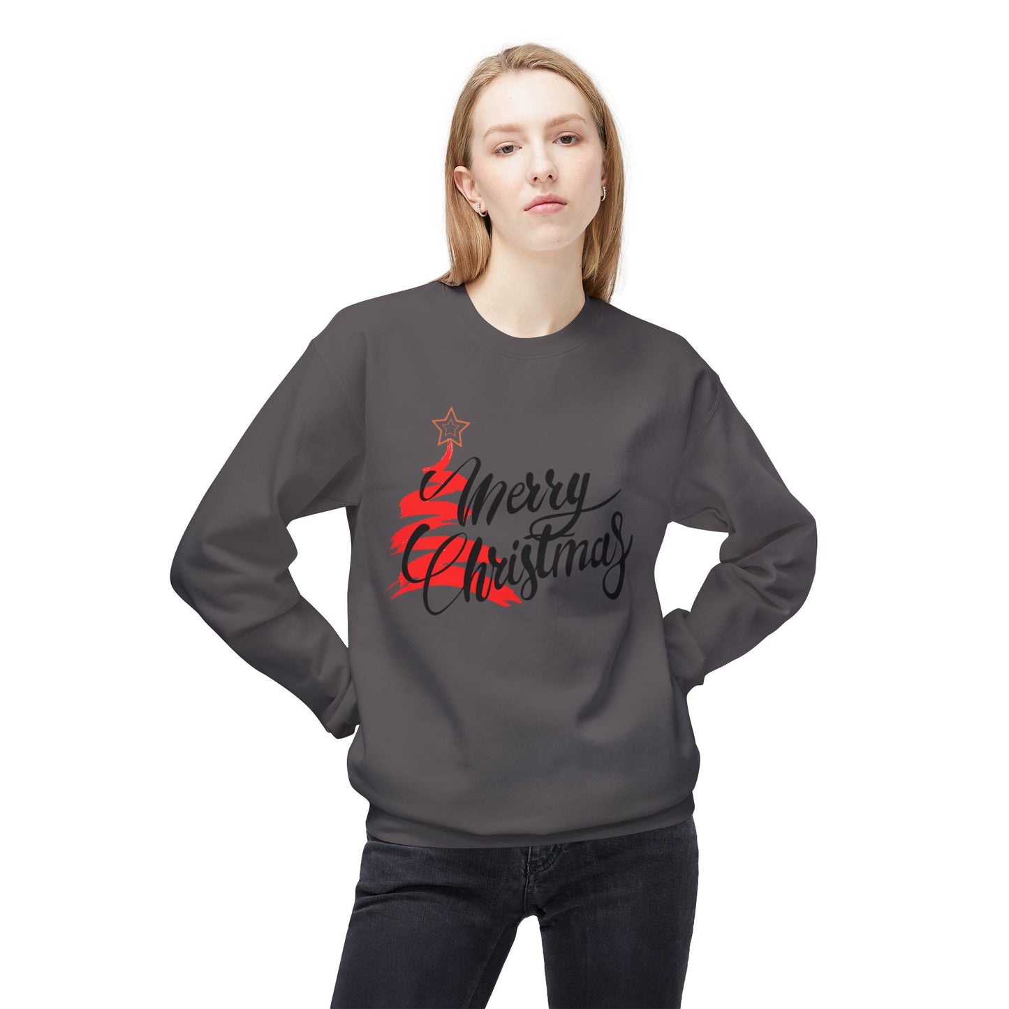 Merry Christmas Long Sleeve SweatShirt (Unisex)