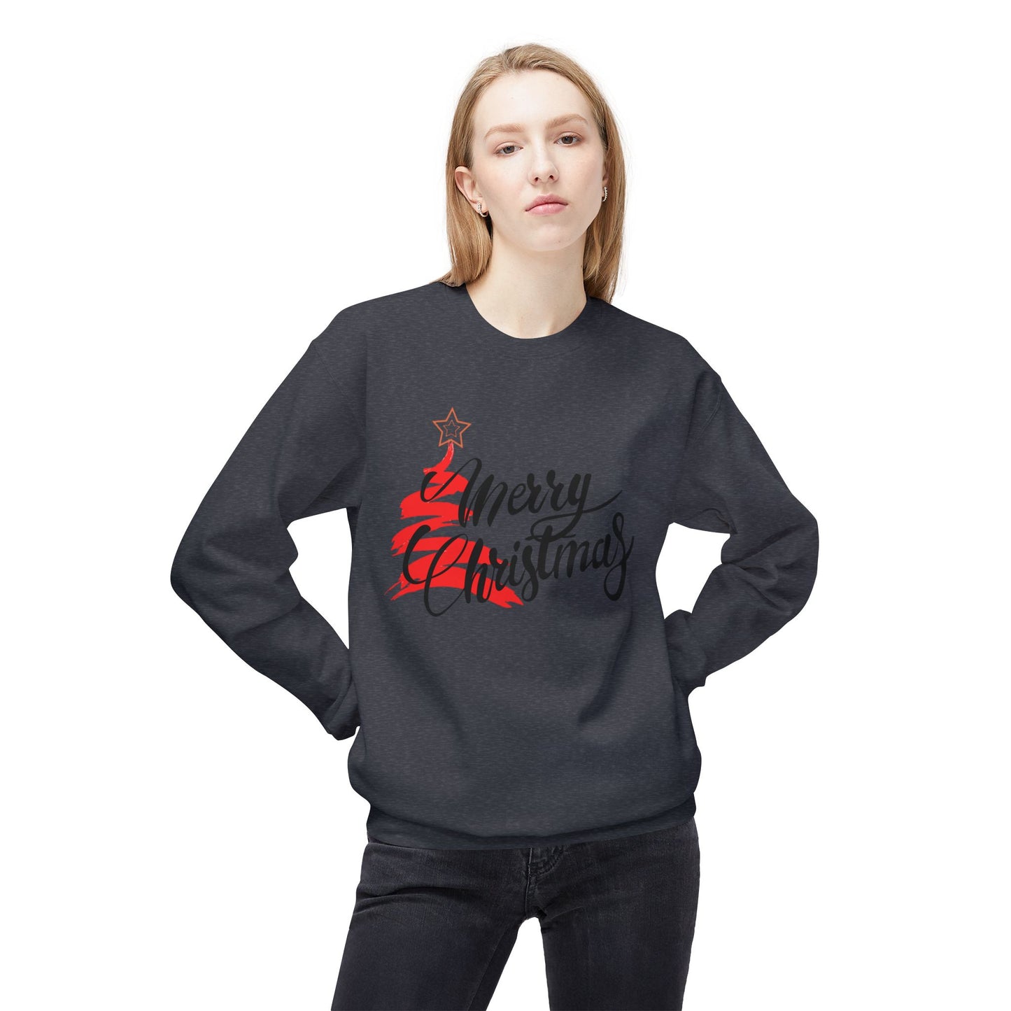 Merry Christmas Long Sleeve SweatShirt (Unisex)