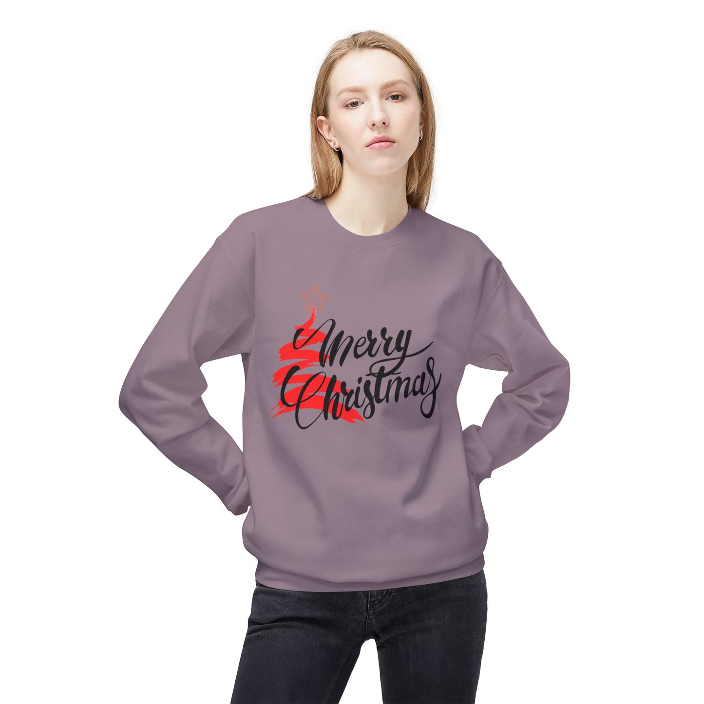 Merry Christmas Long Sleeve SweatShirt (Unisex)