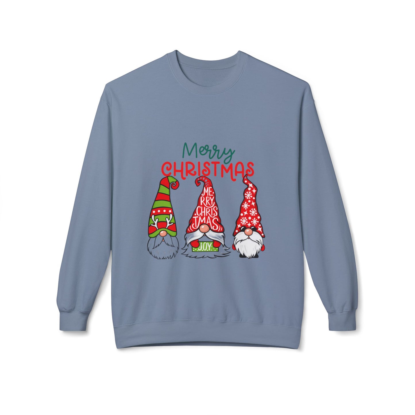 Gnomes Love Christmas Crewneck Sweatshirt