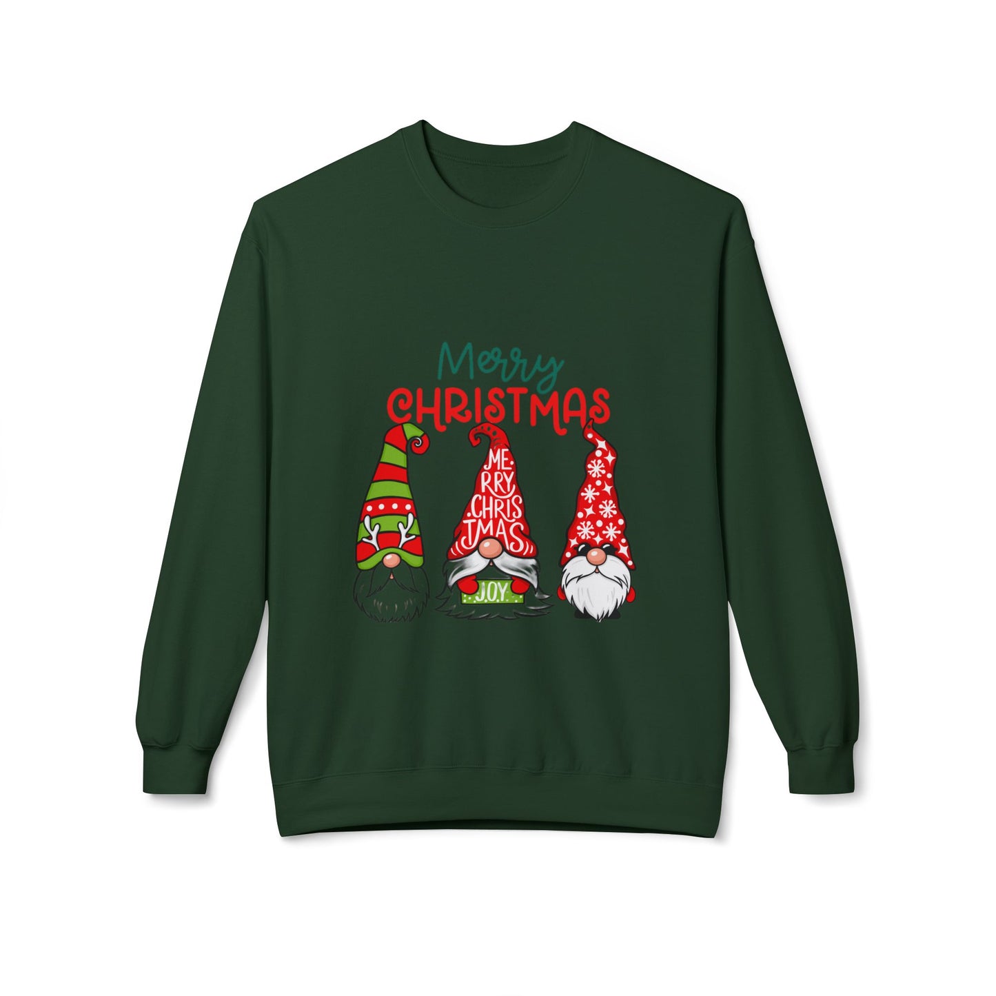 Gnomes Love Christmas Crewneck Sweatshirt