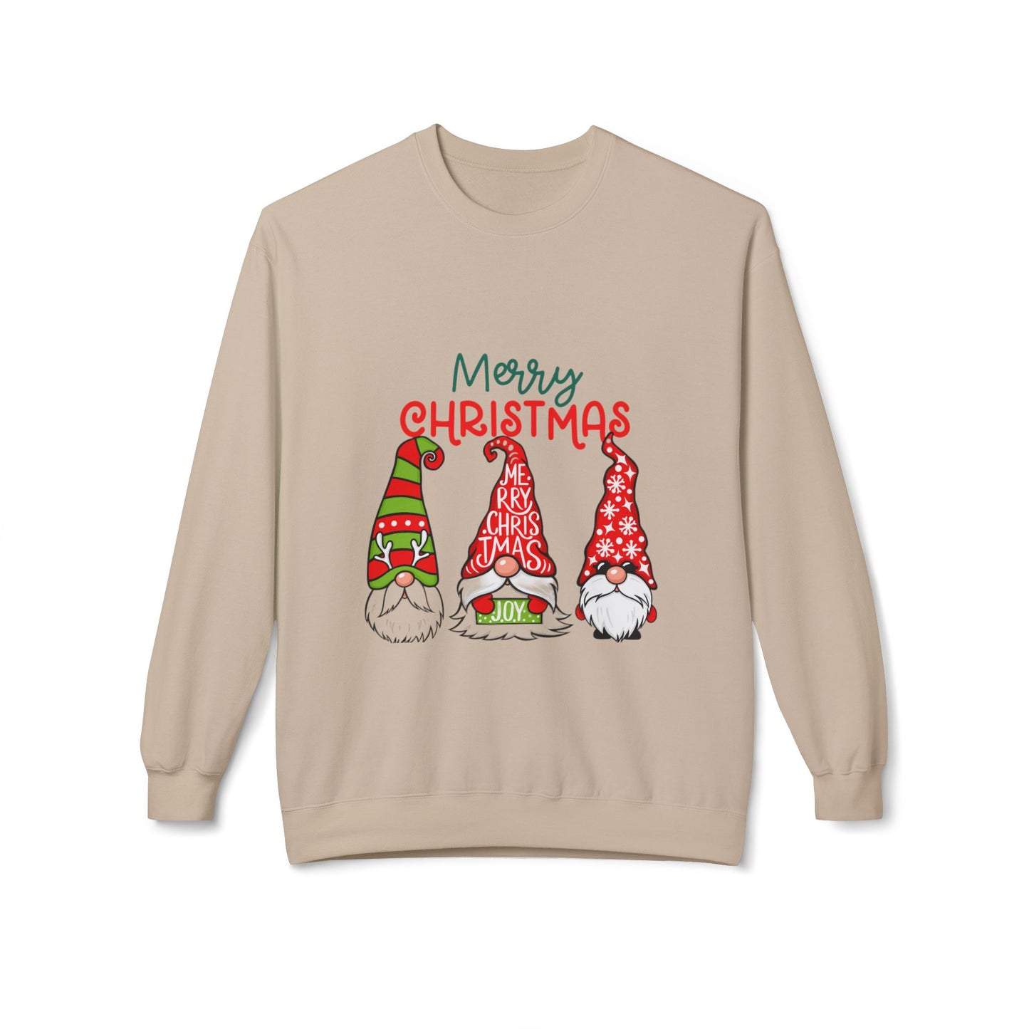 Gnomes Love Christmas Crewneck Sweatshirt