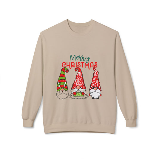 Gnomes Love Christmas Crewneck Sweatshirt