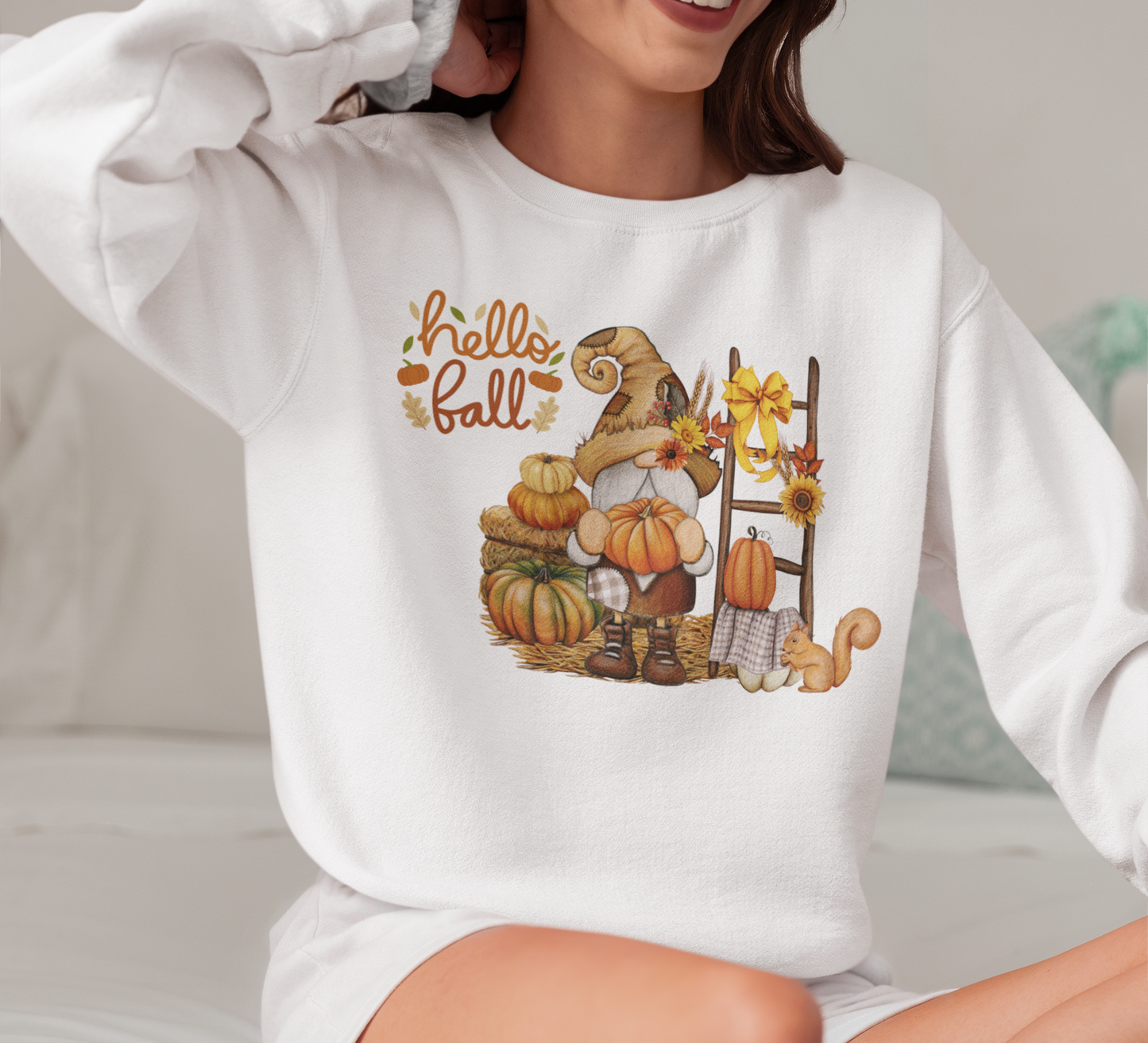 Hello Fall Unisex Crewneck Sweatshirt